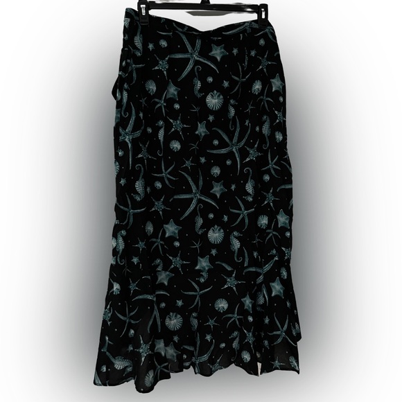 NWT Aguabendita X Target Deep Sea Print Wrap Skirt - Sz. XXL - Picture 4 of 7